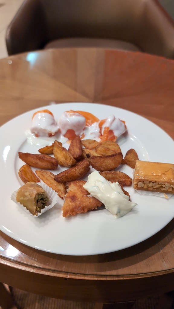 snack bar at the dubai international airport Emirates lounge 