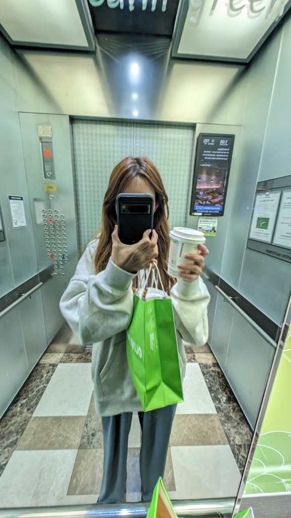 done my daily shopping at olive young 