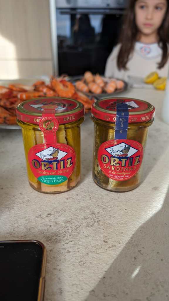 ortiz tuna and sardines in a bottle